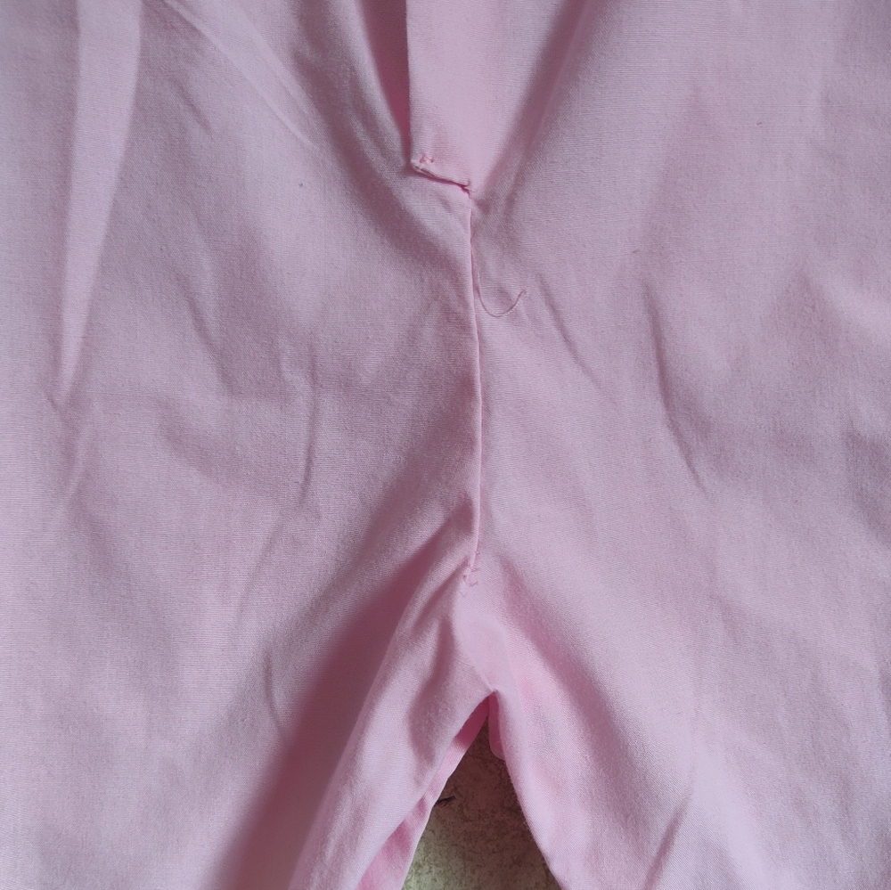 Vintage Mayfair Footed Romper 0-6 Month Kitten Cat Pink Lace Americana Peter Pan - Picture 14 of 15
